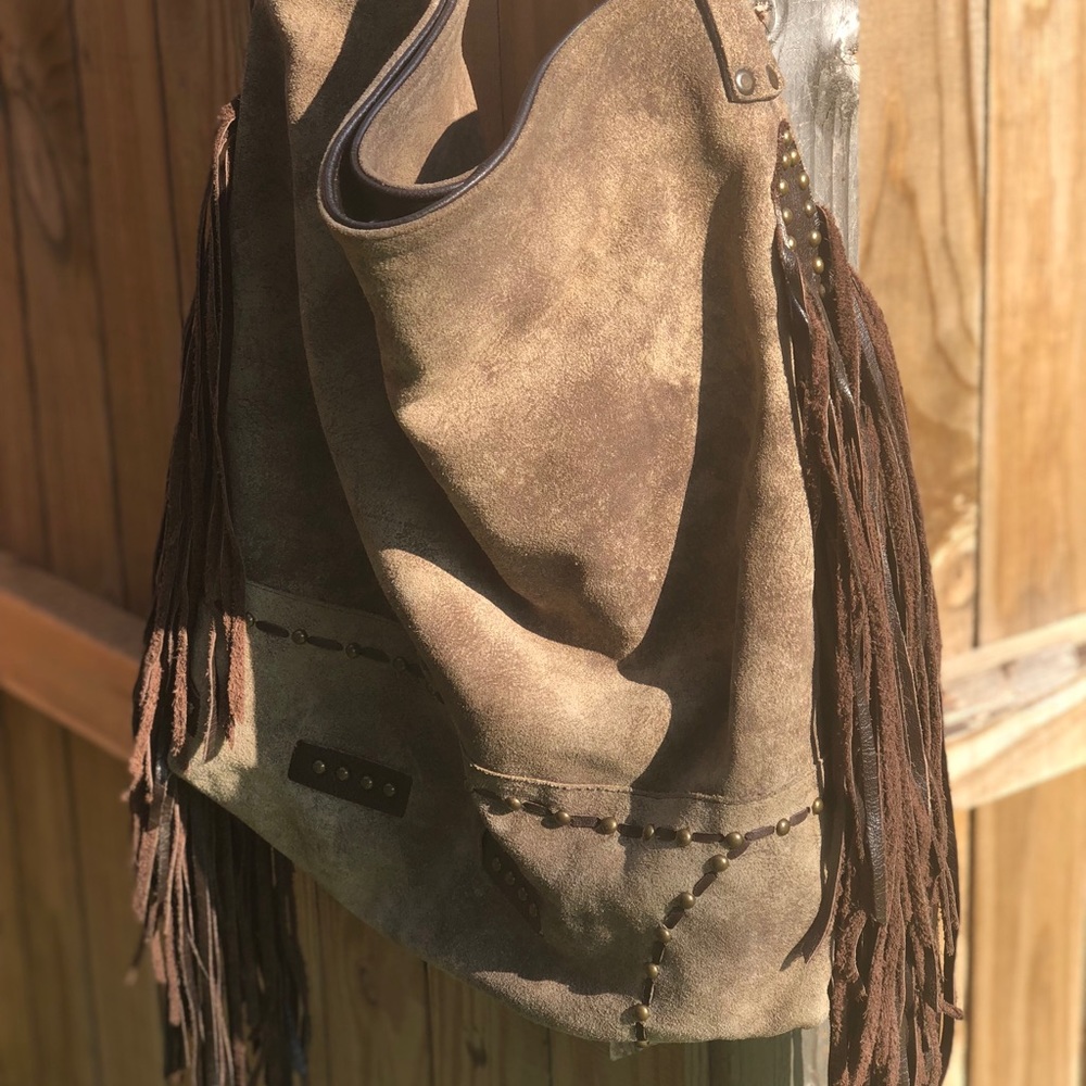 Juan Antonio purse. Gorgeous leather with fringe.